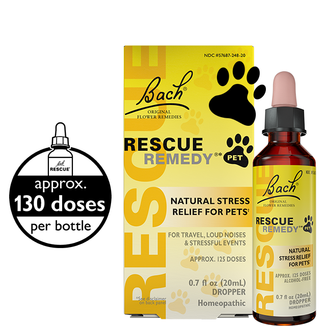 Approx. 130 doses in each Rescue Remedy Pet 20mL size bottle