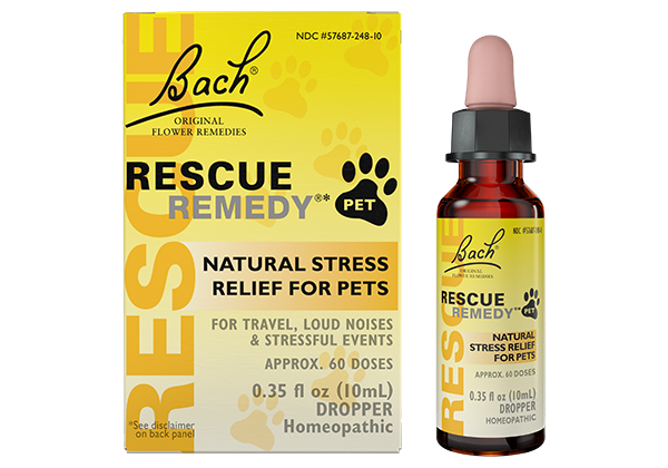 Rescue Remedy Pet Dropper, available in 10mL and 20mL size