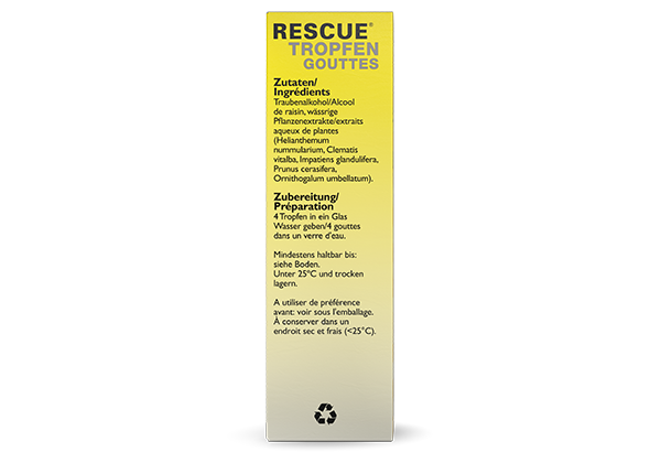 Rescue® Gouttes - Rescue Fleurs de Bach Original - 20 ml